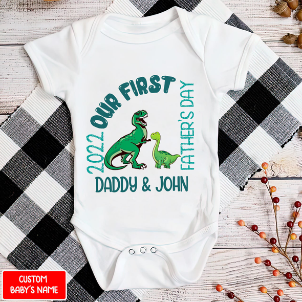Gift For Daddy Our FIrst Father's Day Baby Onesie - NT - NN1305224