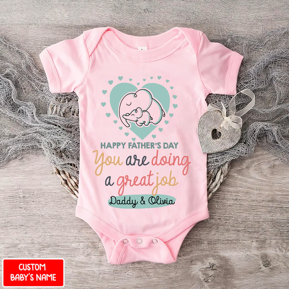 Gift For Daddy Happy Father's Day Baby Onesie - NT - NN2804222