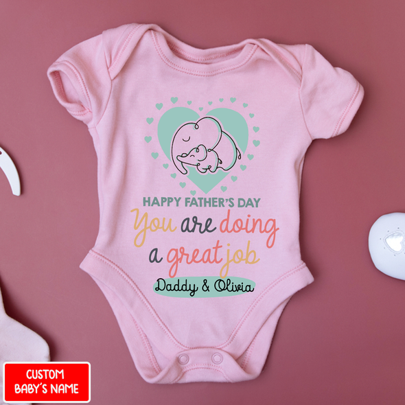 Gift For Daddy Happy Father's Day Baby Onesie - NT - NN2804222