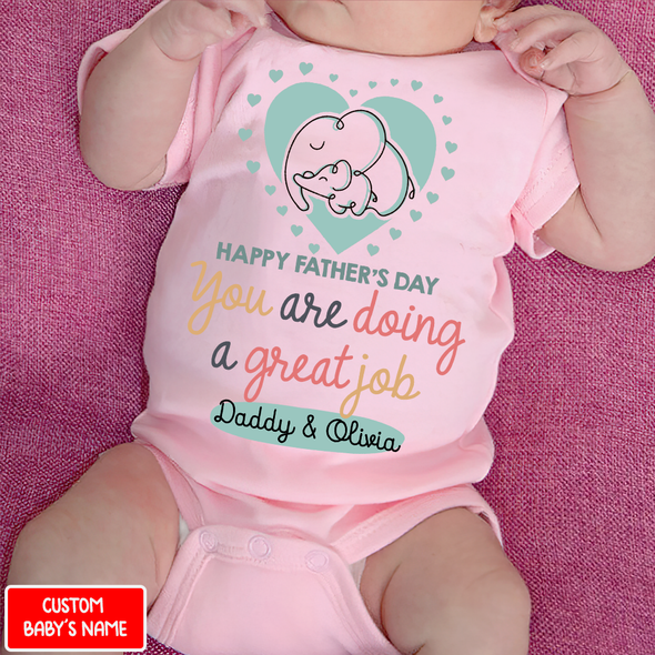 Gift For Daddy Happy Father's Day Baby Onesie - NT - NN2804222