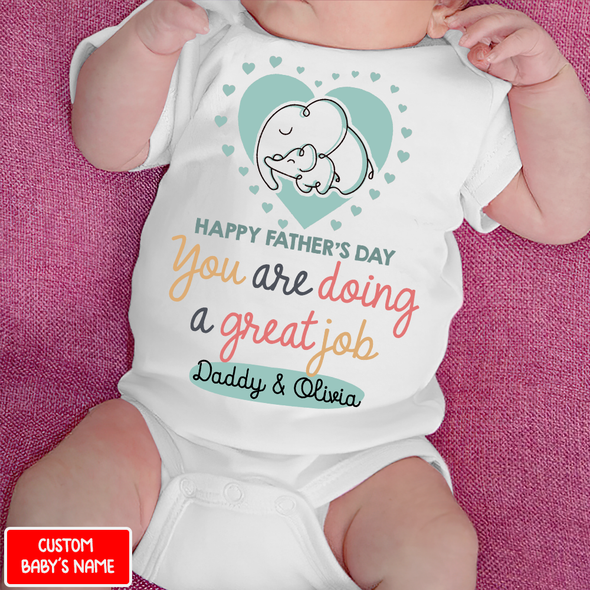 Gift For Daddy Happy Father's Day Baby Onesie - NT - NN2804222