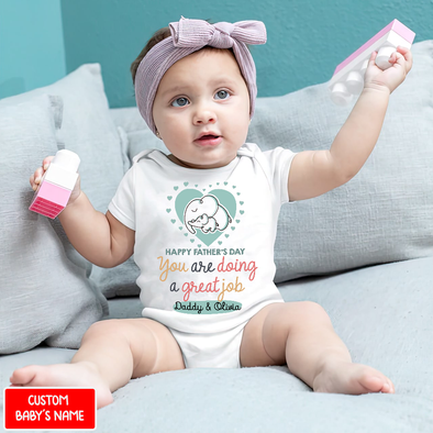 Gift For Daddy Happy Father's Day Baby Onesie - NT - NN2804222