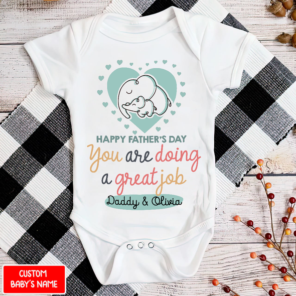Gift For Daddy Happy Father's Day Baby Onesie - NT - NN2804222
