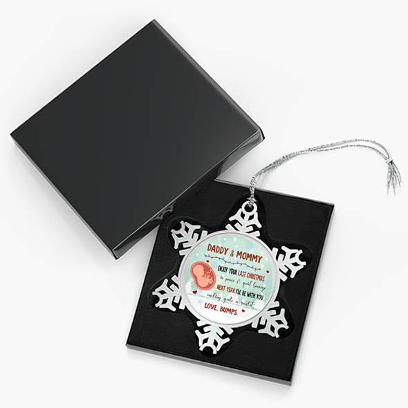 Gift For Daddy & Mommy Enjoy Your Last Christmas In Peace & Quiet Christmas Ornament - NT-NN1112215