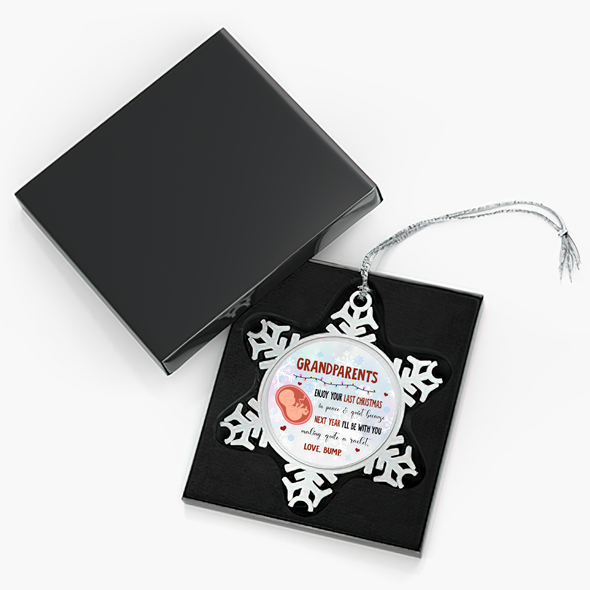 Gift For Future Grandparent Next Year I'll Be With You Making Quite A Racket Ornament - NT - NN0612212