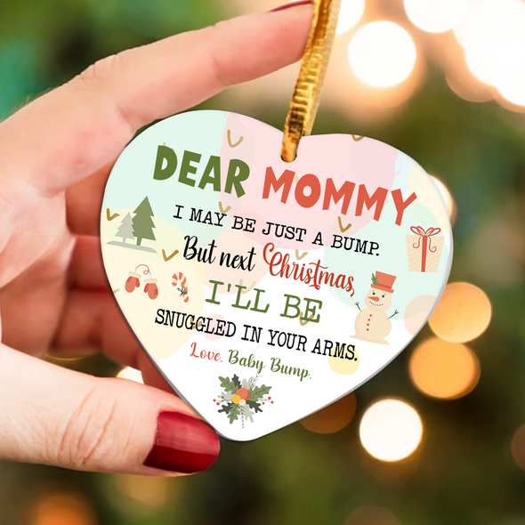 Gift For Future Mommy Next Christmas I'll Be Snuggled In Your Arms Ornament - NT - NN1011217