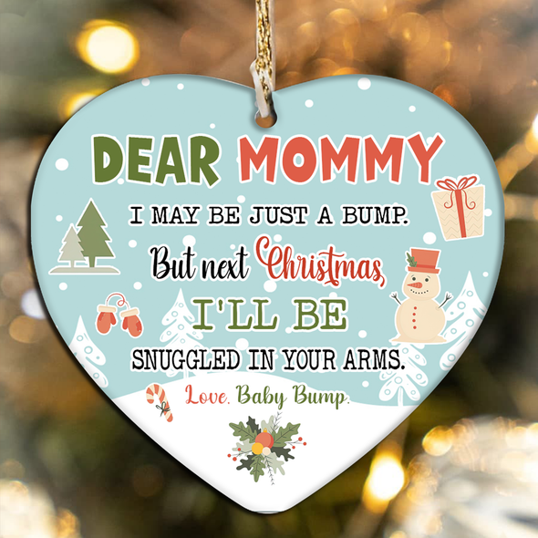 Gift For Future Mommy Next Christmas I'll Be Snuggled In Your Arms Ornament - NT - NN3011213