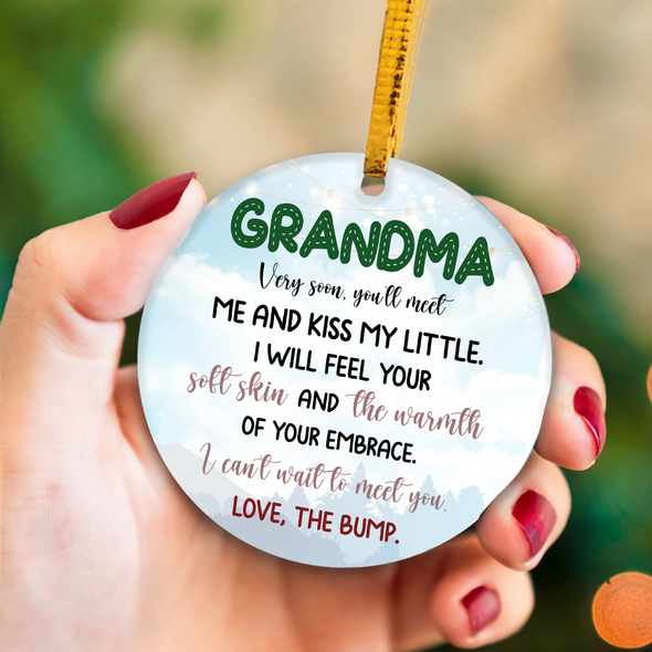 Gift For Grandma Can't Wait To Meet You Ornament - NT - NN1911213