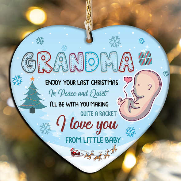 Gift For Future Grandma I'll Be With You Making Quite A Racket Ornament - NT - NN2411214