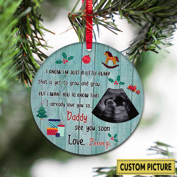 Personalized Gift For Future Daddy See You Soon Ornament - NT - NN2511211
