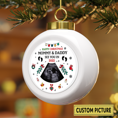 Personalized Gift For Future Mommy And Daddy See You In 2022 Ornament - NT - NN0212212