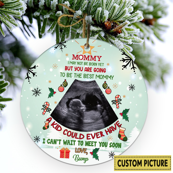 Personalized Gift For Future Mommy Can't Wait To Meet You Soon Ornament - NT - NN2911213