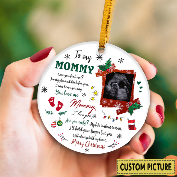 Personalized Gift For Future Mommy You Love Me I Love You Too Ornament - NT - NN2411217