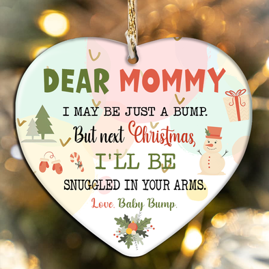 Gift For Future Mommy Next Christmas I'll Be Snuggled In Your Arms Ornament - NT - NN1011217