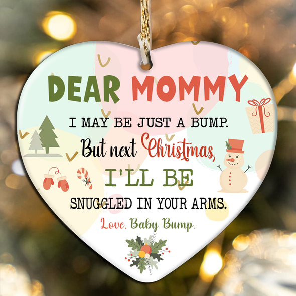 Gift For Future Mommy Next Christmas I'll Be Snuggled In Your Arms Ornament - NT - NN1011217
