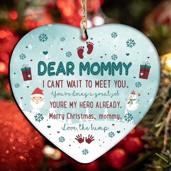 Gift For Future Mommy Can't Wait To Meet You Merry Christmas Ornament - NT - NN2311219
