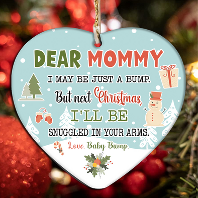 Gift For Future Mommy Next Christmas I'll Be Snuggled In Your Arms Ornament - NT - NN3011213