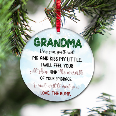 Gift For Grandma Can't Wait To Meet You Ornament - NT - NN1911213