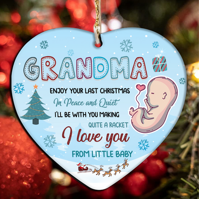 Gift For Future Grandma I'll Be With You Making Quite A Racket Ornament - NT - NN2411214