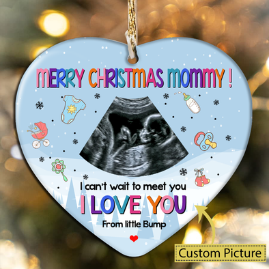 Personalized Gift For Future Mommy I Can't Wait To Meet You I Love You Ornament - NT - NN1111217