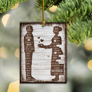 Gift For Mom Raise A Man Ornament