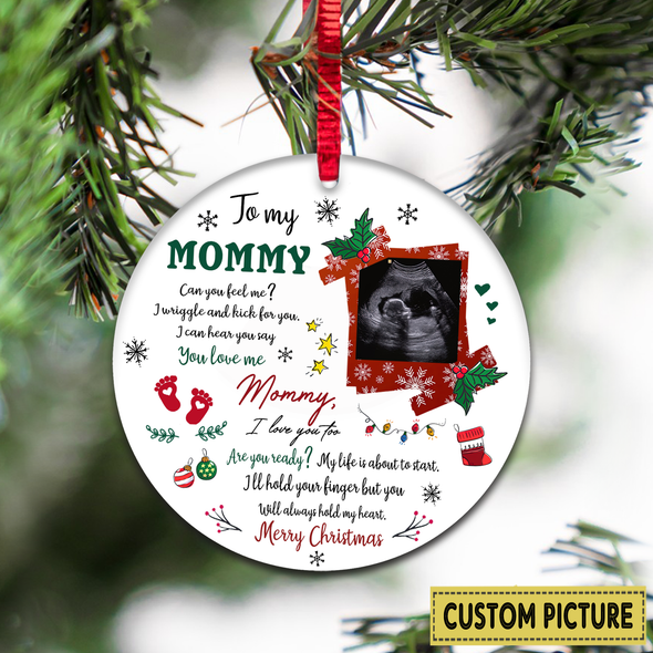Personalized Gift For Future Mommy You Love Me I Love You Too Ornament - NT - NN2411217