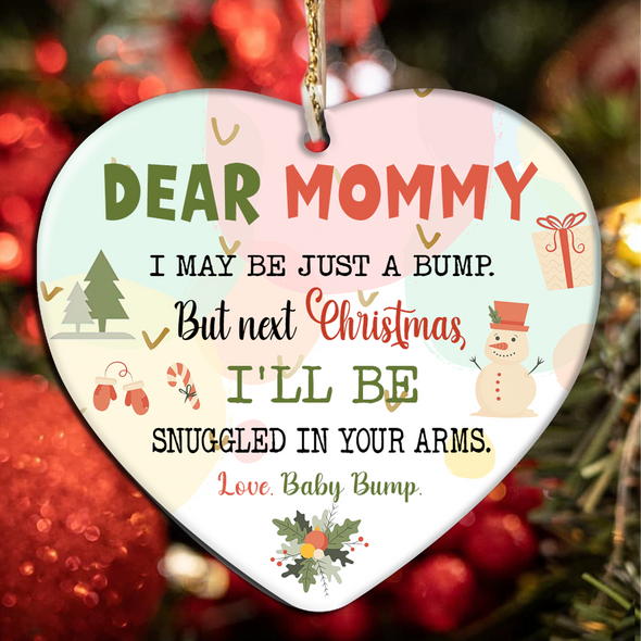 Gift For Future Mommy Next Christmas I'll Be Snuggled In Your Arms Ornament - NT - NN1011217