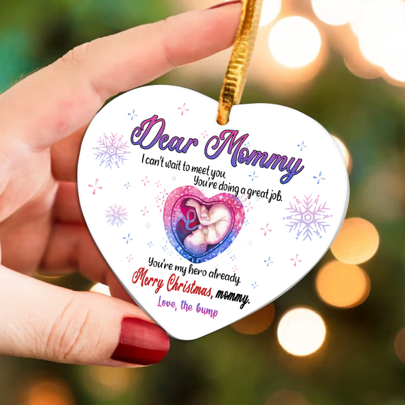 Gift For Future Mommy You're My Hero Already Merry Christmas Ornament - NT - NN2911212