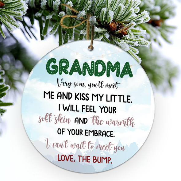 Gift For Grandma Can't Wait To Meet You Ornament - NT - NN1911213