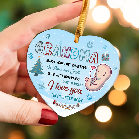 Gift For Future Grandma I'll Be With You Making Quite A Racket Ornament - NT - NN2411214