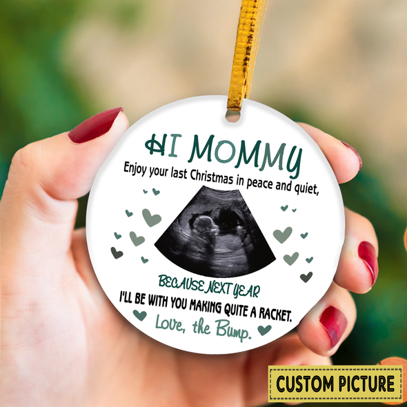 Personalized Gift For Future Mommy Next Year I'll Be With You Making Quite A Racket Ornament - NT - NN2711217