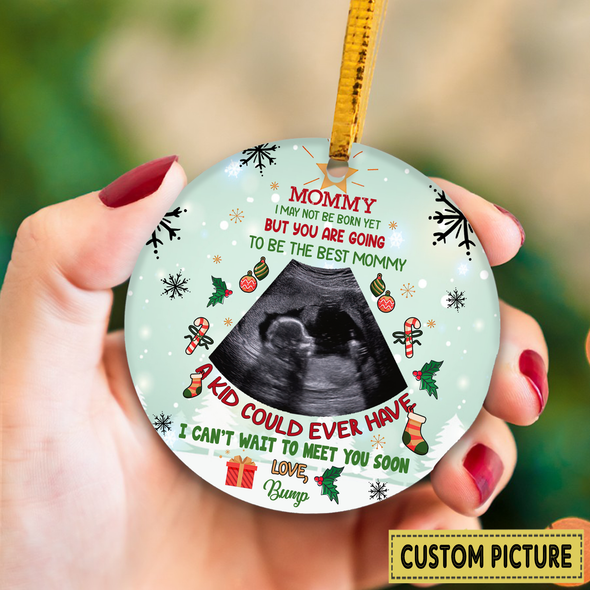 Personalized Gift For Future Mommy Can't Wait To Meet You Soon Ornament - NT - NN2911213