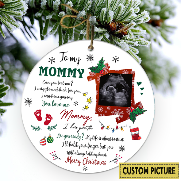 Personalized Gift For Future Mommy You Love Me I Love You Too Ornament - NT - NN2411217