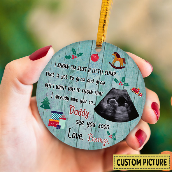 Personalized Gift For Future Daddy See You Soon Ornament - NT - NN2511211