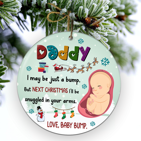 Gift For Furture Daddy Merry Christmas Ornament - Nt - NN2210213