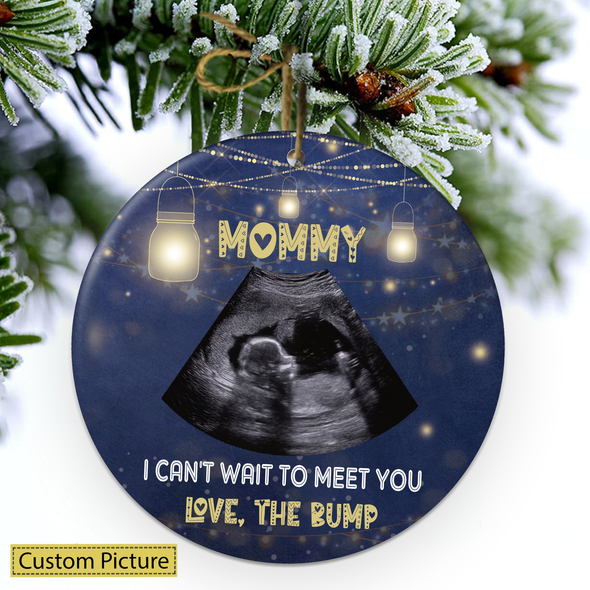 Personalized Gift For Future Mommy I Can't Wait To Meet You Love The Bump Ornament - NT - NN111212
