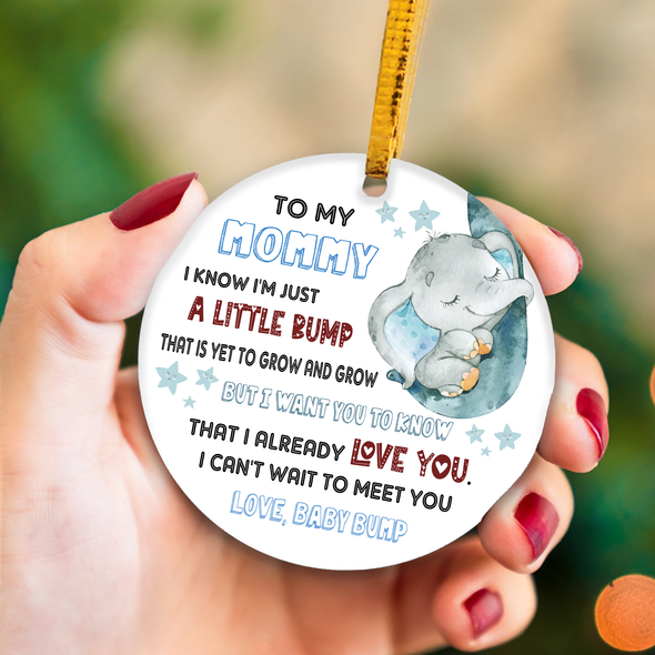 Gift For Future Mommy I Know I'm Just A Little Bump That Is Yet To Grow And Grow But I Want You To Know That I Already Love You  Ornament - NT - NN3010213