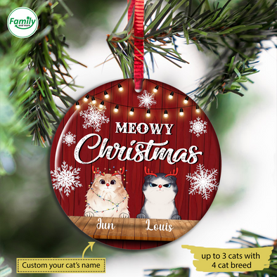 Gift For Cat Lover Meowy Christmas Ornament - Nt - NN1310212