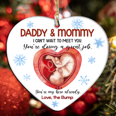 Gift For Furture Daddy And Mommy You Are My Hero Already Ornament - Nt - NN2210215