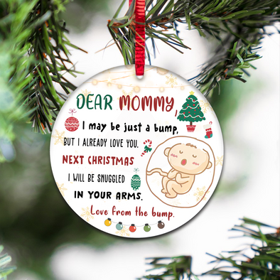 Gift For Future Mommy Next Christmas I Will Be Snuggled In Your Arms Ornament - NT - NN2810212