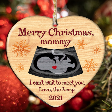 Gift For Future Mommy Merry Christmas Can't Wait To Meet You Ornament - NT - NN2810215