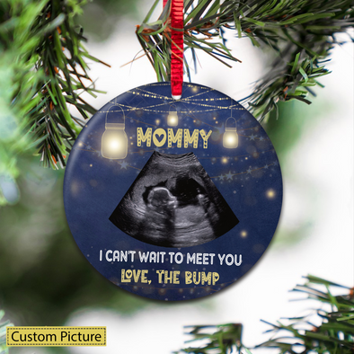 Personalized Gift For Future Mommy I Can't Wait To Meet You Love The Bump Ornament - NT - NN111212