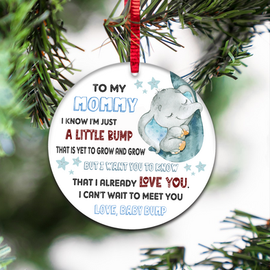 Gift For Future Mommy I Know I'm Just A Little Bump That Is Yet To Grow And Grow But I Want You To Know That I Already Love You  Ornament - NT - NN3010213