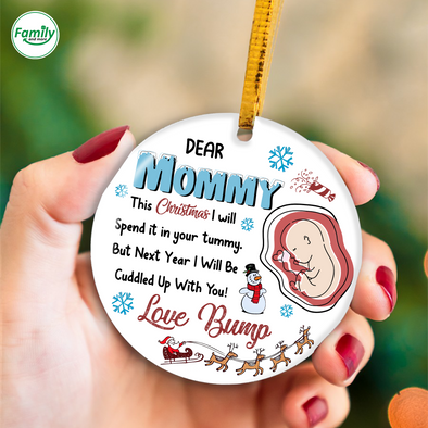 Gift For Mommy This Christmas I Will Spend It In Your Tummy Ornament - Nt - NN1410216