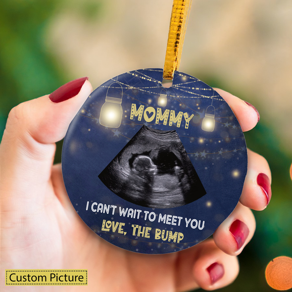Personalized Gift For Future Mommy I Can't Wait To Meet You Love The Bump Ornament - NT - NN111212
