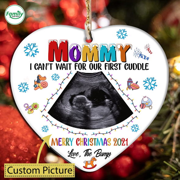 Personalized Gift For Future Mommy Merry Christmas 2021 Ornament - Nt - NN1510211