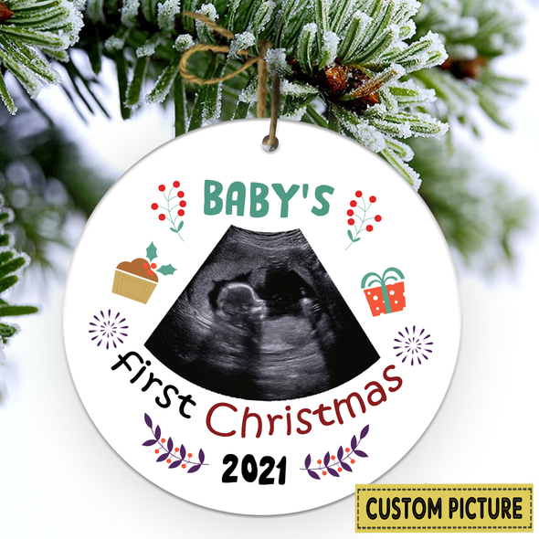 Personalized Gift For Future Daddy And Mommy Baby's First Christmas Ornament - NT - NN0112218