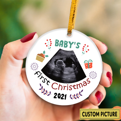 Personalized Gift For Future Daddy And Mommy Baby's First Christmas Ornament - NT - NN0112218