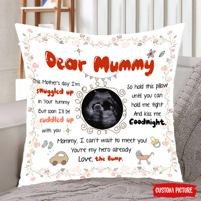 Personalized Gift For Future Mummy Hold This Pillow Until You Can Hold Me Tight Pillow - NT - NN0503224