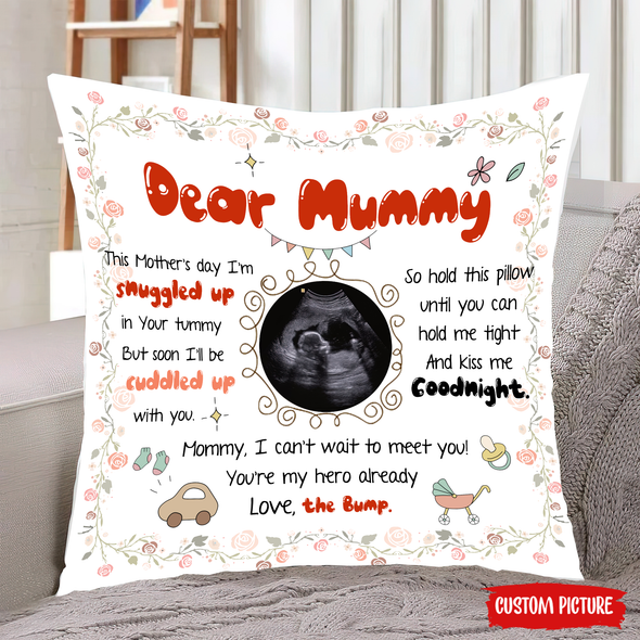 Personalized Gift For Future Mummy Hold This Pillow Until You Can Hold Me Tight Pillow - NT - NN0503224